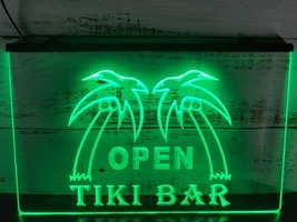 Open Tiki Bar Illuminated Mexican Pub Beer Led Neon Sign, Lights Décor Craft Art - £21.10 GBP+