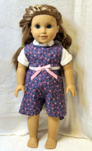 Purple Floral ROMPER and White T-SHIRT ~ Clothes for 18&quot; American Girl Doll - $10.88