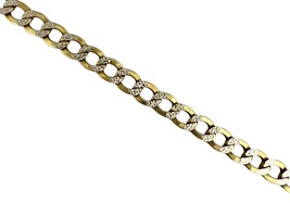 Unisex Bracelet 10kt Yellow and White Gold 414504 - £392.39 GBP