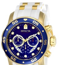 Invicta 20288 48 in. Mens Pro Diver Quartz Chronograph Blue Dial Watch - £103.28 GBP