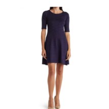 Women&#39;s Fit &amp; Flare Dress ELIZA J Knee Length Navy Blue Size XL Nordstroms - £60.71 GBP