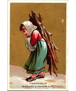 Victorian Trade Card Warners Pharmacy Drugs Chemicals Perfumery Philadel... - $189.64 MXN
