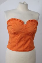 Cider XL Orange Corset Crop Strapless Top - £13.54 GBP