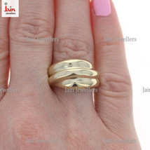 18 Kt, 22Kt Gold Croissant Dome Band Women Ring 6 - 12Gms Size 7 8 9 10 11 12 13 - £993.99 GBP+