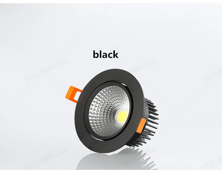 10pcs Dimmable LED COB Spotlight Ceiling Lamp AC85-265V 3W 5W 7W 9W 12W 15W Alum - £168.34 GBP