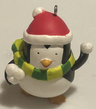 Hallmark Penguin In Scarf Christmas Decoration Ornament Small XM1 - $6.92