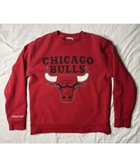 Mitchell Ness Sweatshirt Adult Size Red Chicago Bulls NBA Pullover Shirt - $17.60