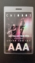 CHIODOS / STORM THE SKY - ORIGINAL 2015 AUSTRALIAN TOUR LAMINATE BACKSTA... - $70.00