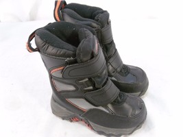 Athletech child Winter Boots Black/orange Children&#39;s Size 9 used/preowned 110151 - £9.48 GBP
