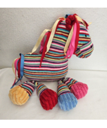 Jellycat Maypole Pony Horse Stuffed Plush Stripes Terry Cloth Ribbons Kn... - £16.68 GBP