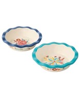 Two (2) Pioneer Woman ~ KEEPSAKE FLORAL ~ 4.75&quot; Mini Pie Plates ~ Stoneware - $41.01 CAD