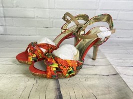 Style &amp; Co Floral Colorful Sexy Open Toe Strappy Heels Shoes Womens Size... - $34.64