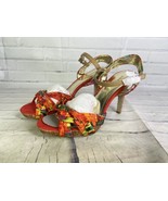 Style &amp; Co Floral Colorful Sexy Open Toe Strappy Heels Shoes Womens Size... - £27.60 GBP
