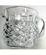 Clear Glass Lead Crystal Pitcher Vase Diamond Pattern very Heavy 5 Inch ... - $475.79 MXN