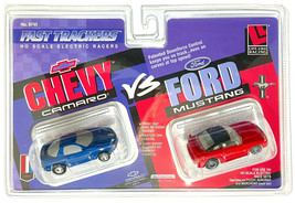 1 Rare 1997 Life-Like Ho Slot Car Chevy Camaro Vs Ford Mustang Twin Pack #9745 - £79.92 GBP