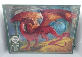 Red Dragon&#39;s Treasure Jigsaw Puzzle &amp; Poster 1000 Pieces NEW COBBLE HILL 80250 - £11.86 GBP
