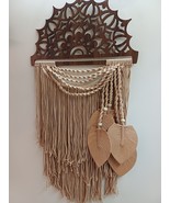 Macrame Art Wood Work Colorful Wall Home Decoration Abstract Design Wedd... - $159.12 CAD