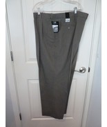 J. FERRAR Brown Pleated front Men’s Dress Pants Size 48x30 adjustable Waist - €24,32 EUR