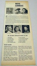 1950 Magazine Photos Movie Comment Roy Rogers,Montgomery Clift,June Allyson - £8.25 GBP