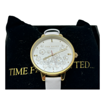 Ted Baker London Women Kate White Leather Strap Wristlet Watch MSRP $135 - £42.27 GBP