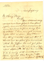 1887 Handwritten letterhead Signed Silas Jones Attorney Law Philadelphia PA - $49.12