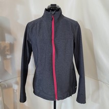 Karbon Gray Softshell Jacket with Pink Zipper - Size Large - £35.98 GBP