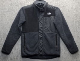 The North Face Fleece Jacket Boys Large Gray Long Sleeve Outdoor Hood Sn... - $547.02 MXN