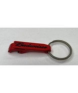 Budweiser Red Aluminum / Metal Bottle Opener Key Chain - £2.35 GBP