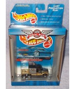 Mattel Hot Wheels MIP 1999 Final Run Kenworth T600A Gold Semi Tractor Truck - $246.56 MXN