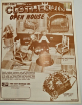 VTG Fibre-Craft Clothespin Pattern 8 page Leaflet Year:1981 - £6.34 GBP