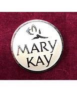 Vintage Mary Kay Goldtone Round Consultant Rose Pin - £7.78 GBP