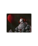 Scary Clown Pennywise for Halloween Metal Tin Sign Home Office Bar Cafe ... - £15.16 GBP