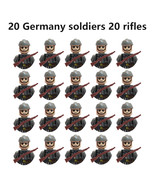 20pcs/lot WW2 Military Germany Soldiers Building Blocks Army Figures Bri... - $24.99