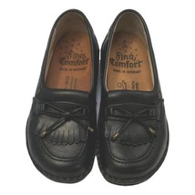 Finn Comfort Womans Shoes Size 35 Kiltie Flat Black Leather USA Germany - £39.37 GBP