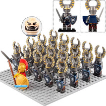 Medieval Castle Fantasy Era Lion Heart Knights Minifigures Compatible Lego 21Pcs - £26.37 GBP