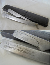 Barber razor knife SCHMIAT SOLINGEN in aluminium 1940s ORIGINAL - $42.00