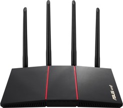 ASUS - RT-AX55 AX1800 Dual-Band WiFi 6 Wireless Router with Life time in... - $172.99