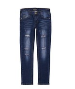 MSRP $30 Cutie&#39;s Fashions Dark Blue Distressed Jeans Blue Size 6 NWOT - £8.09 GBP