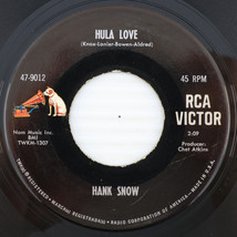 Hank Snow - Hula Love / A Letter From Viet Nam 1966 45 rpm Vinyl Record 47-9012 - £7.16 GBP