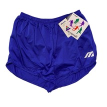 Vtg Mizuno Women&#39;s Blue Running Split Shorts w/Liner, Pocket, Size Medium NWT - £28.76 GBP