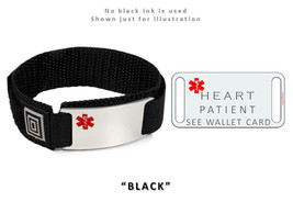 Heart Patient Medical Alert Id Bracelet With Red Emblem. - £23.69 GBP