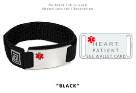 Heart Patient Medical Alert Id Bracelet With Red Emblem. - £22.99 GBP