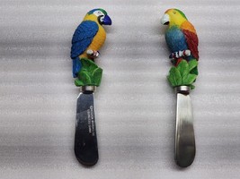 Parrot Butter / Cheese Spreader Knives - Set Of 2 - Jimmy Buffett, Parrothead - £11.42 GBP