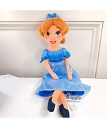 Disney Store Wendy Darling Peter Pan Plush cloth soft doll blue sheer dr... - $2,755.99 MXN