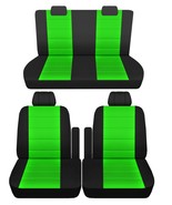 Front and Rear seat covers Fits 1997 Mercury Grand marquis black lime green - €146,94 EUR