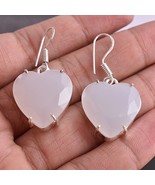 925 Sterling Silver Calcite Heart Shape silver /Gold /Rose Plated Women ... - £26.28 GBP+