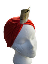 Women’s Stretchable Red Turban One Size - £12.52 GBP