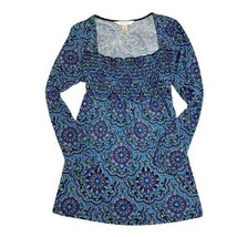 Maternity Women&#39;s M Long Sleeve Tunic Top Shirt Blouse Colorful Mandala Cherie  - £4.66 GBP