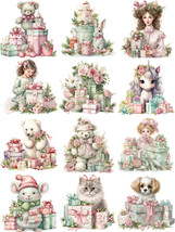 S book sheet decorative diy cute stationery teddy bear puppy cat kitten mouse unicorn 1 thumb200