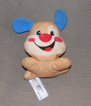 Fisher Price Laugh &amp; N And Learn Stuffed Plush Dog Rattle W9737 Cloth Toy 4&quot; - £19.04 GBP